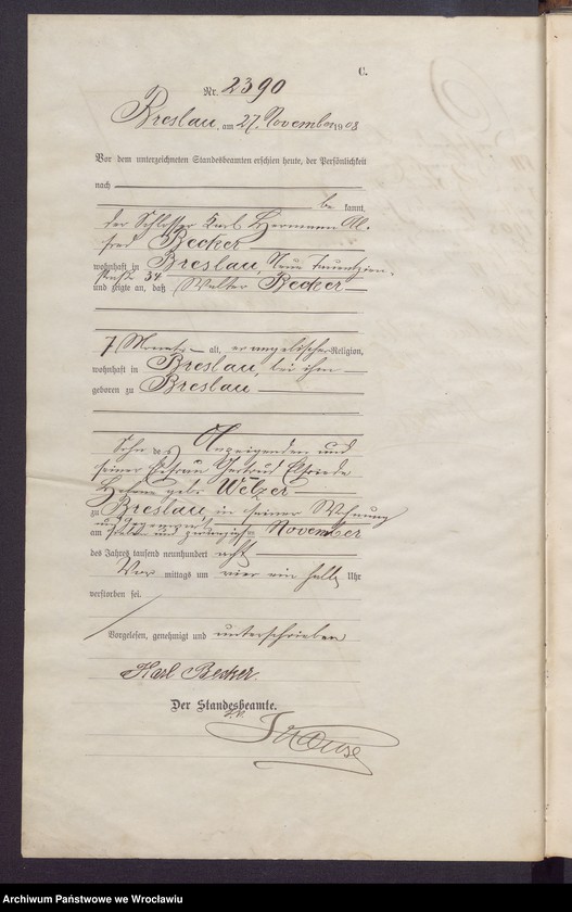 image.from.unit.number "Sterbe-Haupt-Register Breslau II 1908 Band 7"