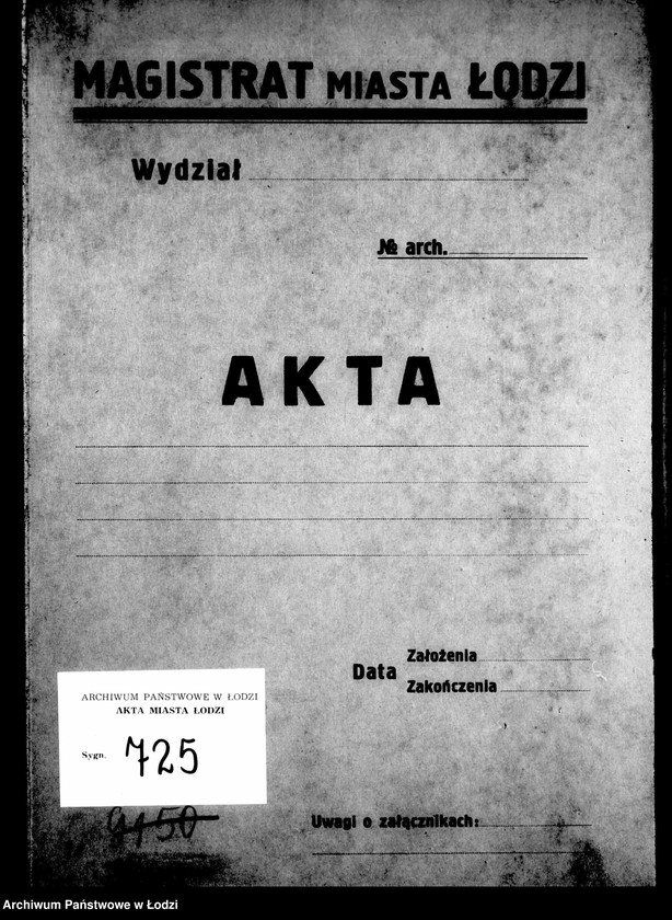 Obraz 4 z jednostki "Kontrolla wydanych paszportów w biurze magistratu m. lodzi w roku 1845"