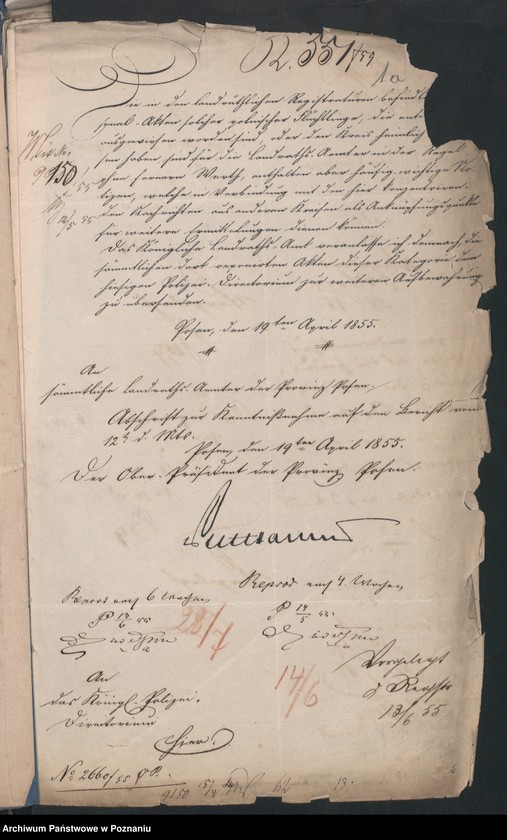 Obraz 5 z jednostki "A. betr. die Komplettierung der Personal-Akten der polnischen Überläufer mit denen der Landrats-Ämter der Provinz"