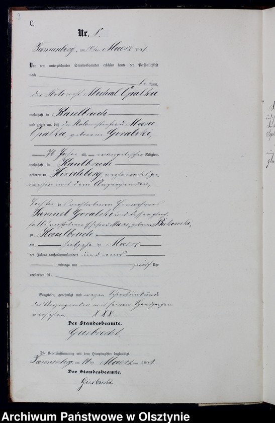 image.from.unit.number "Sterbe-Neben-Register Nr 1 - 28"