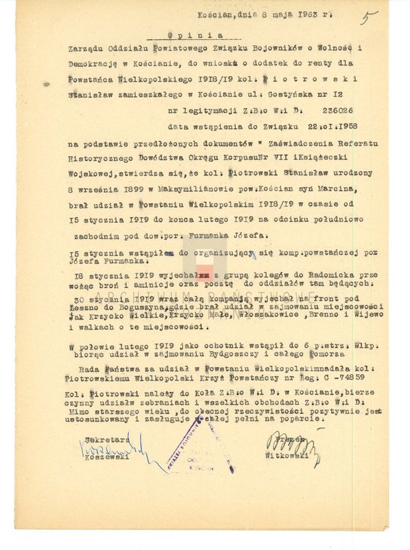 Obraz 20 z jednostki "Życiorysy powstańców wielkopolskich: P - tom V /Piotrowski Marcin - Polarek Paweł/."