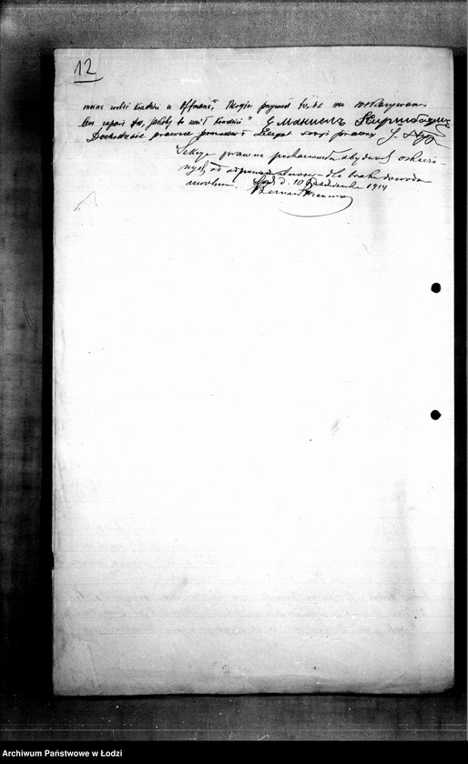 Obraz 15 z jednostki "Akta w sprawie Nomberga Dawida s. Haskla i innych, a mianowicie Bergera Hila syna Icka oskarżonych o kradzież"