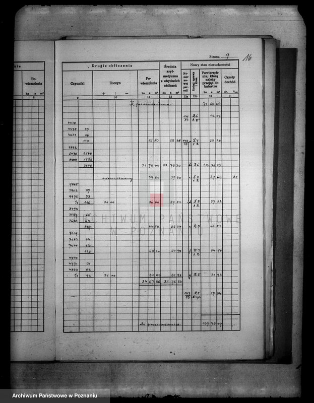 Obraz 20 z jednostki "/Obliczenie pomiarowe obrębu Dębowo i Dąbrowa w powiecie wyrzyskim wraz ze szkicami polowymi/"