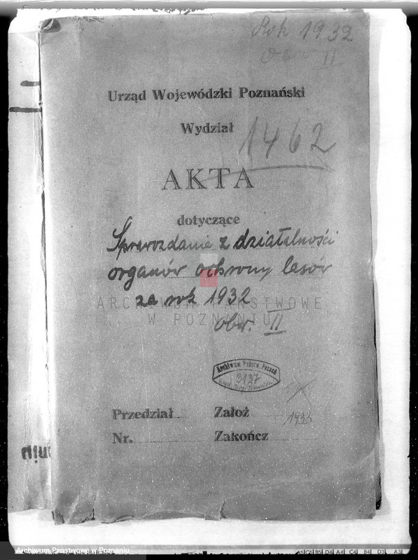 Obraz 5 z jednostki "Sprawozdanie z działalności organów ochrony lasów za rok 1932"