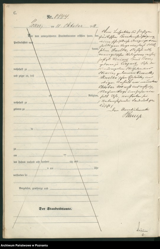 Obraz 15 z jednostki "Księga zgonów t. IV"