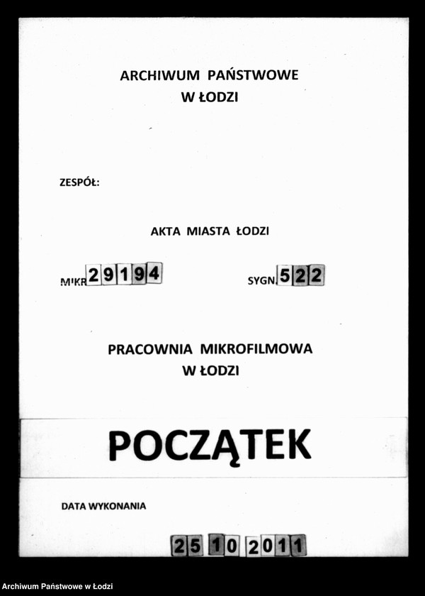 Obraz 1 z jednostki "Akta ławnika czynnego osady fabrycznej Łódka tyczące się zakładu fabrykanta pana Potempy "