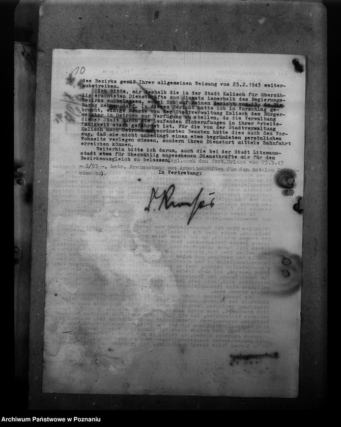 Obraz 14 z jednostki "Überprüfung des Personaleinsatzes. Ernennungen von gefallenen und vermissten Stalingradskämpfer"