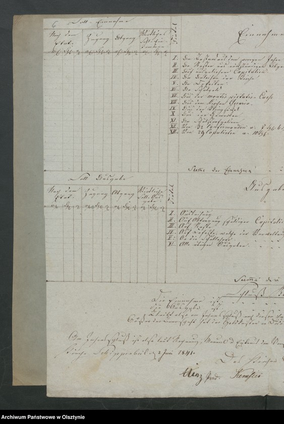 image.from.unit.number "Extrakte aus der Jahresrechnung der Land-Schul-Kasse zu Schippenbeil"