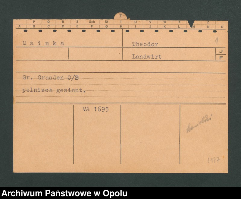Obraz 3 z jednostki "[Mainka Theodor, Gross Grauden]"