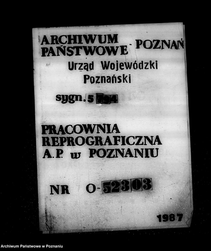 Obraz 1 z jednostki "/Związek Towarzystw Gimnastycznych Sokół w Polsce- sprawa rejestracji Dzielnicy w Poznaniu i zarządów okręgów/"