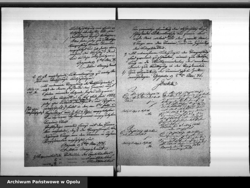 Obraz 9 z jednostki "Acta des Magistrats zu Oppeln betreffend die Verpachtung des Rathhaussaales"