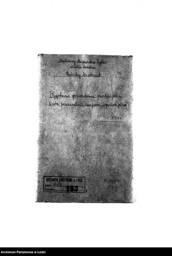 Obraz 3 z jednostki "[Tygodniowe sprawozdania resortów pracy: liczba pracowników, czas pracy, wysokość płacy]"