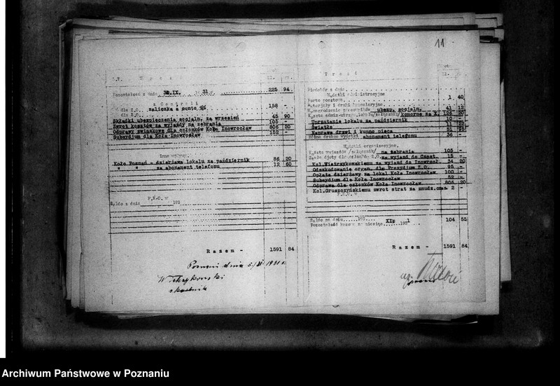 Obraz 15 z jednostki "Sprawozdania kasowe Zarządu Okręgowego Zjednoczenia Zawodowego Polskiego"