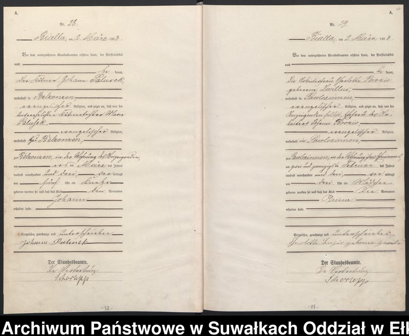 image.from.unit.number "Geburts-Haupt-Register des Königlichen Preussischen Standes-Amtes Belzonzen Kreis Johannisburg"