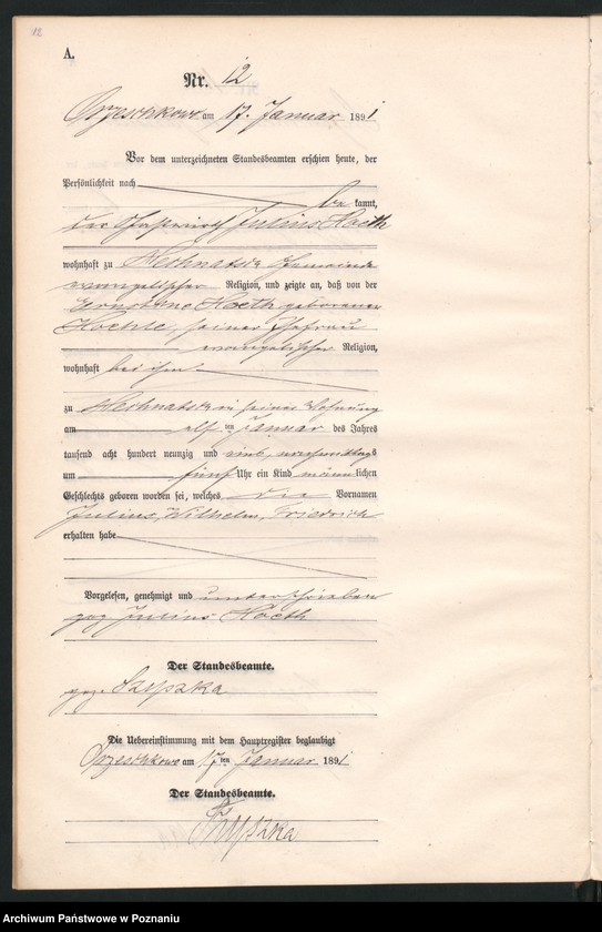 Obraz 15 z jednostki "Księga urodzeń"