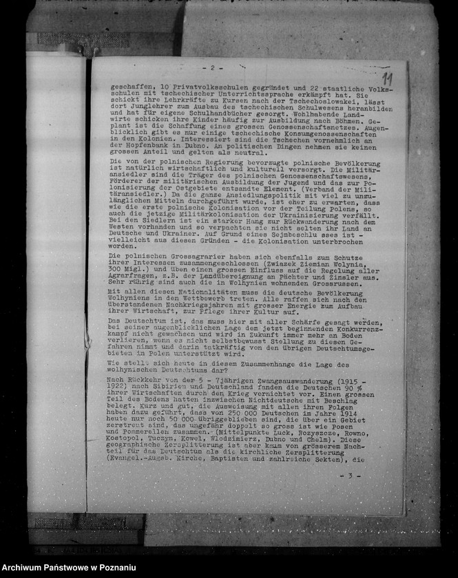 Obraz 15 z jednostki "Materiały dotyczące sytuacji Niemczyzny na Wołyniu, w Galicji i w okręgach białostockim i narewskim"