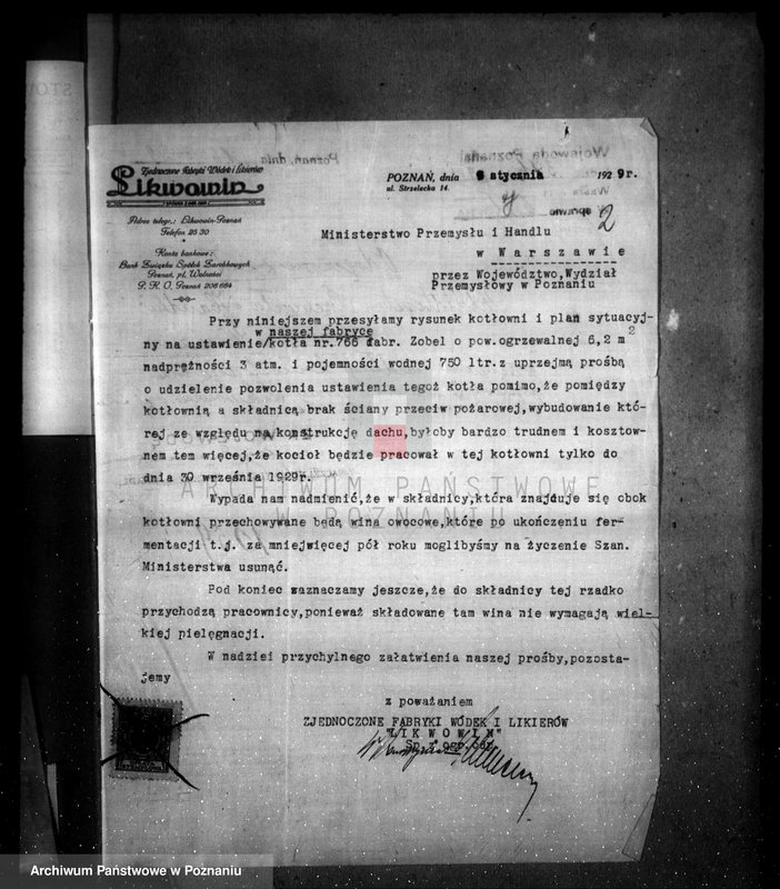 image.from.unit.number "Fabryka wódek i likierów /"Likwowin"/ w Poznaniu ul. Strzelecka 14 nr woj. 6285"