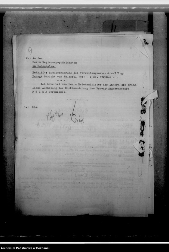 Obraz 13 z jednostki "Pflug, Ernst - Urzędnik"