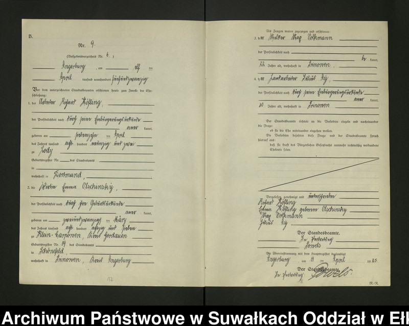 image.from.unit.number "[Heirats - Register (Neben - Register) Standesamt Angerburg einschl. der Bezirke, Gr. Strengeln, Prinowen und Kehlen Kreis Angerburg]"