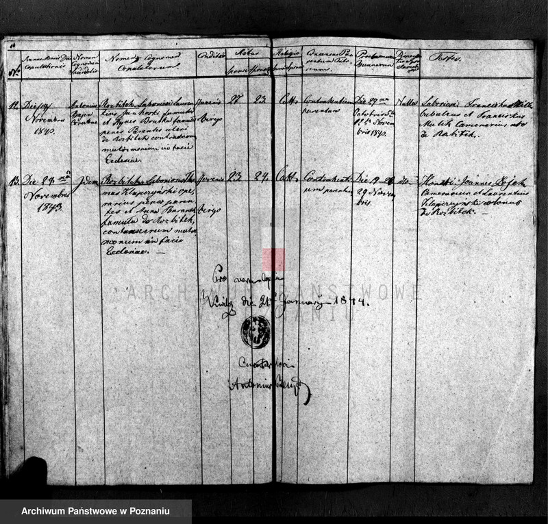 Obraz 19 z jednostki "Libri tres baptisatorum, copulatorum et mortuorum"