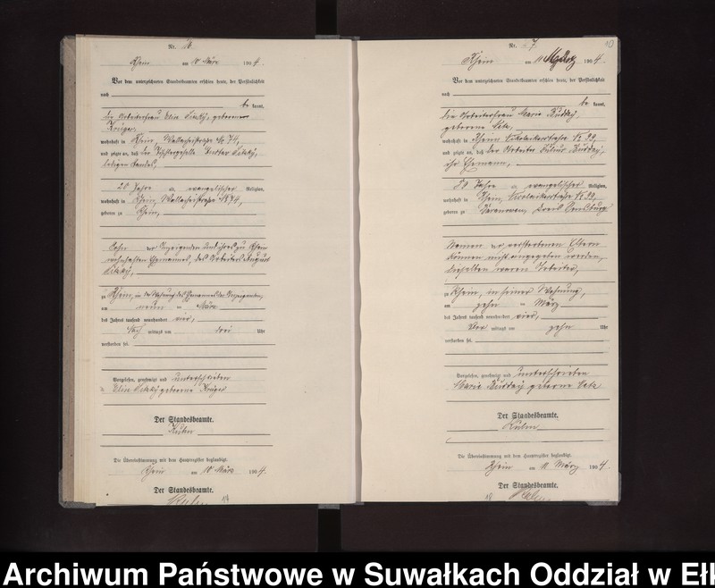 image.from.unit.number "Sterbe-Neben-Register des Preussischen Standes-Amtes Rhein Loetzen"