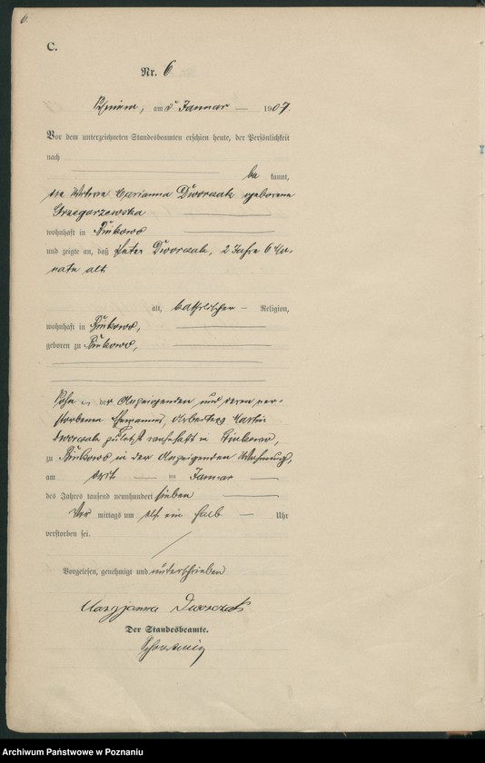 Obraz 9 z jednostki "Sterbe-Haupt-Register"