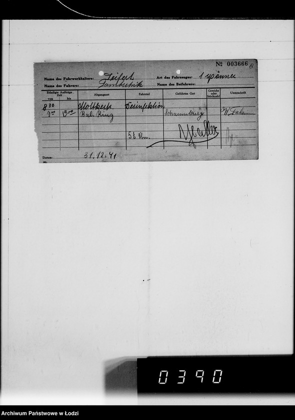 Obraz 12 z jednostki "A.Seifert Rechnungen. [za dostawy towarów dla Getta]"