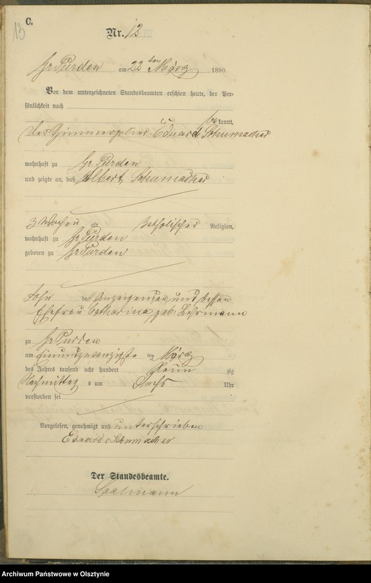 image.from.unit.number "Sterbe-Haupt-Register Nr 1 - 50"