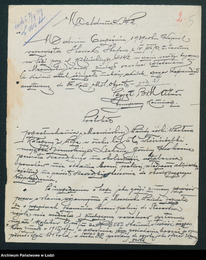 Obraz 7 z jednostki "[Akta VII Komisariatu Milicji Obywatelskiej -protokoły zajść, aresztowań i kradzieży]"