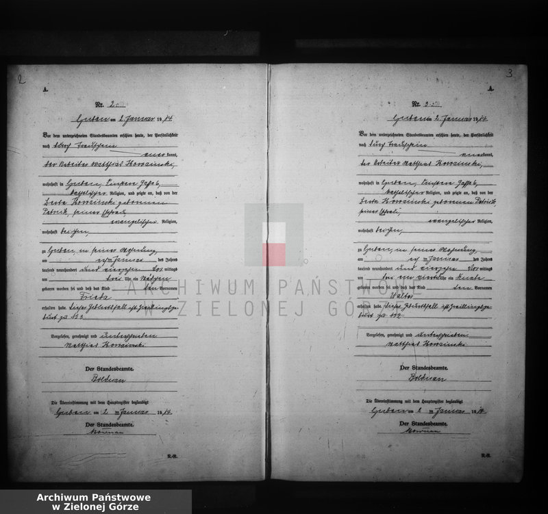 image.from.unit.number "Geburts-Neben-Register, Vol. I No 1 bis 271"