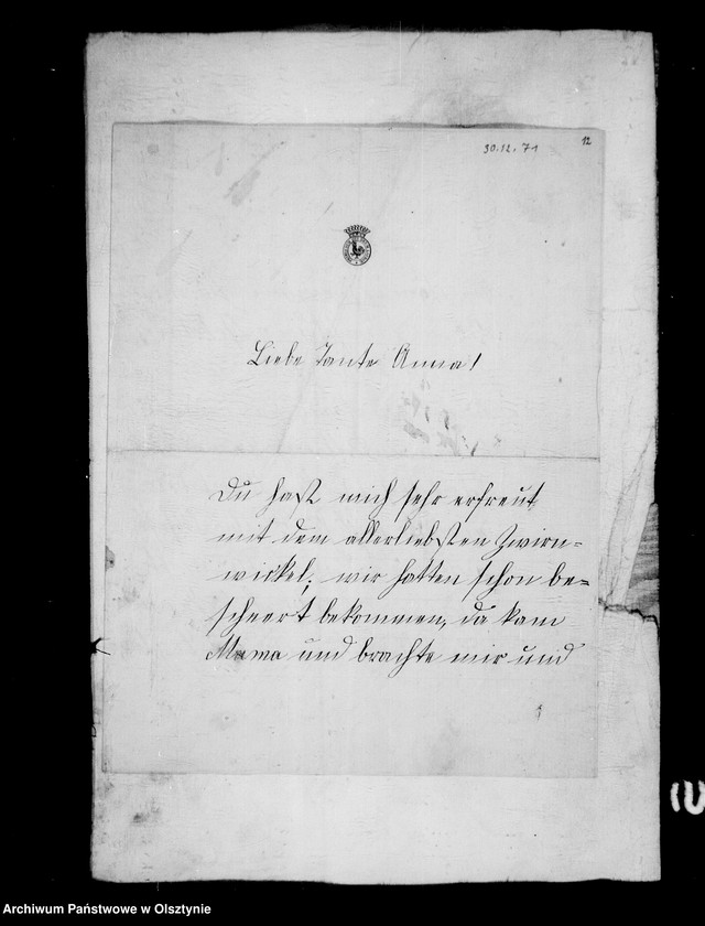image.from.unit.number "/Briefe der Kuno Hahnschen Kinder Nikolaus, Ursula, Marie- Agnes, Walter, Friedrich- Karl, Helmut u. Septimus an die Tante Anna Gfin Lehndorff geb. Hahn/"