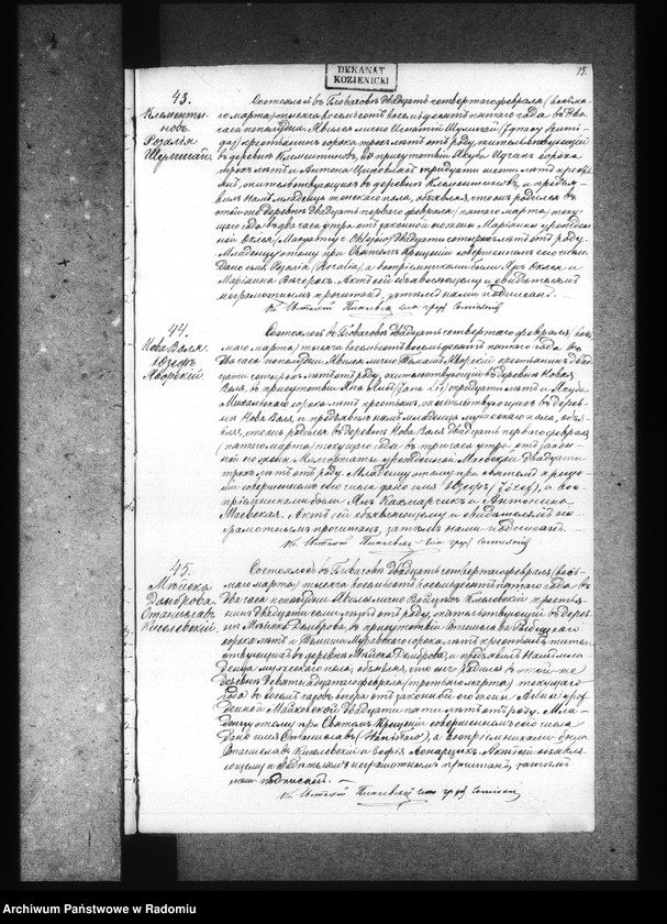 image.from.unit.number "[Duplikat akt urodzonych, zaślubionych i zmarłych parafii Głowaczów za 1885 rok]"