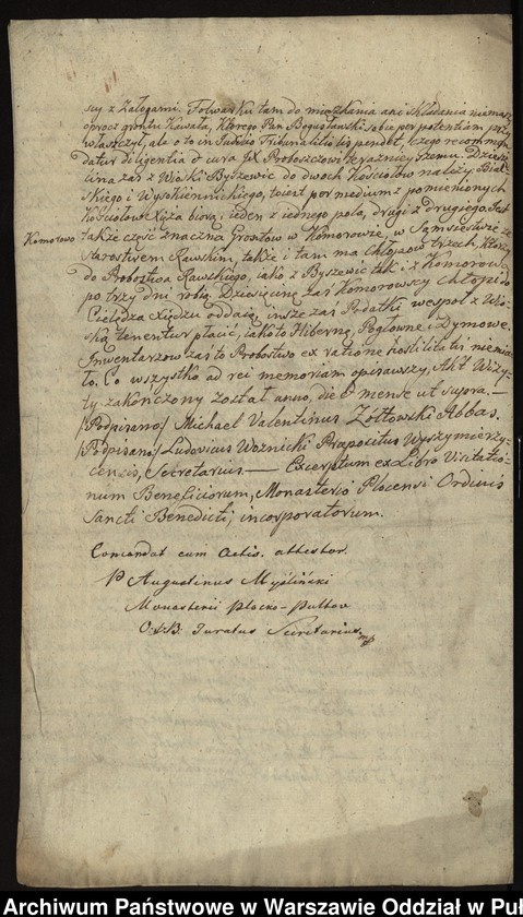 image.from.unit.number "Kopia wizytacji kościoła i szpitala Św. Ducha w Rawie przeprowadzonej przez opata płockiego Walentego Michała Żółtowskiego i prepozyta wyśmierzyckiego Ludwika Woźnickiego OSB"