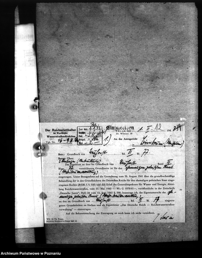 Obraz 18 z jednostki "Przejmowanie gruntów przez Dyrekcję Dróg Wodnych"