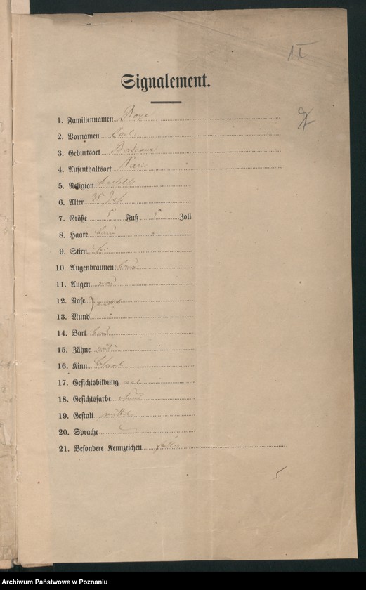 Obraz 17 z jednostki "A. betr. die Zuzüge zu den Insurgenten nach Polen vom Auslande /Deutsche, Franzosen, Italiener, Engländer, Dänen…/"