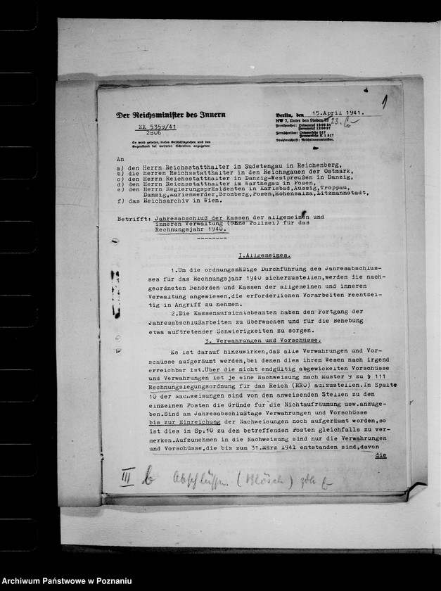 Obraz 4 z jednostki "Abschlüsse (Generalia)"