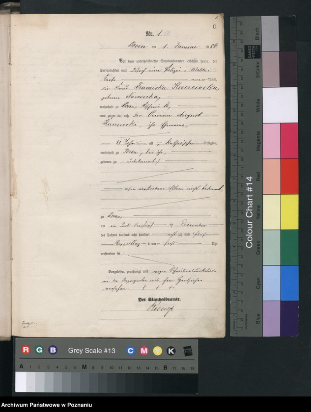 Obraz 4 z jednostki "Księga zgonów t. I"