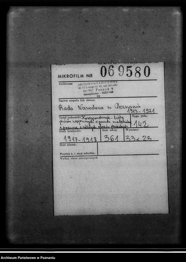 image.from.unit.number "Korespondencja - listy jeńców wojennych o pomoc materialną i prawną z różnych obozów jenieckich."