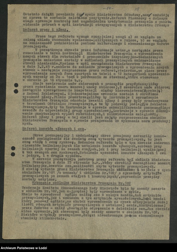 Obraz 20 z jednostki "Sprawozdania Wydziału [z działalności]"