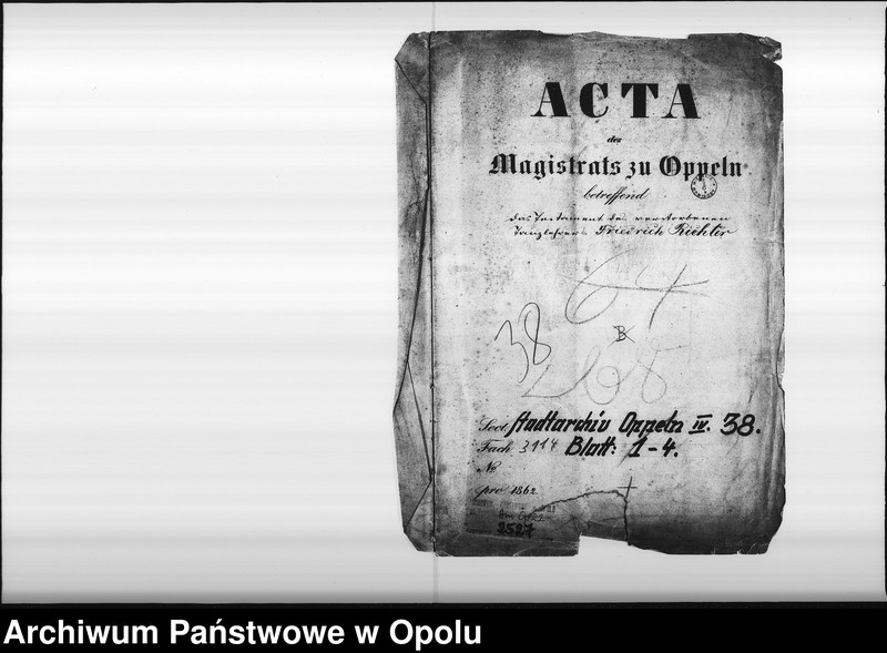 Obraz 4 z jednostki "Acta des Magistrats zu Oppeln betreffend das Testament des verstorbenen Tanzlehrer Friedrich Richter"