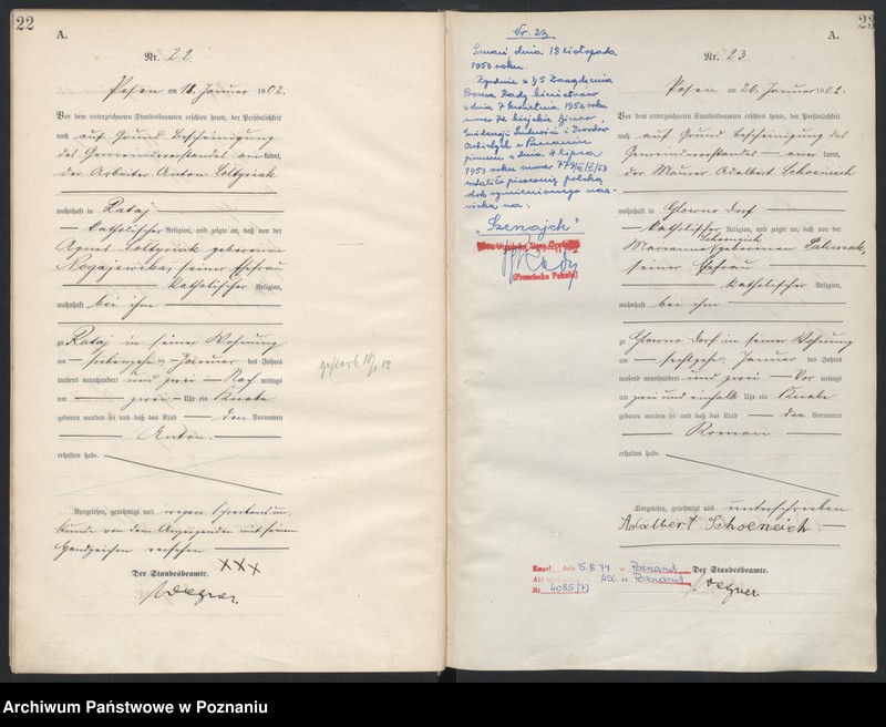 Obraz 14 z jednostki "Księga miejscowa urodzeń"