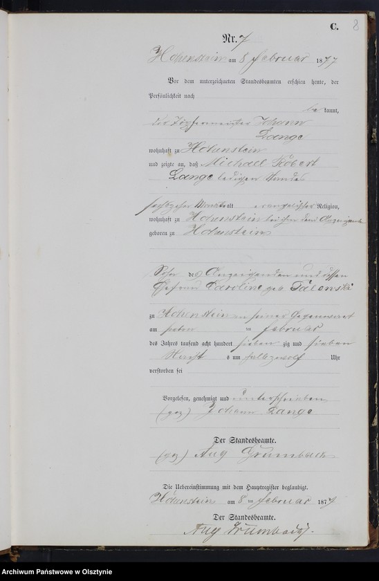 image.from.unit.number "Sterbe-Neben-Register Nr 1 - 61"