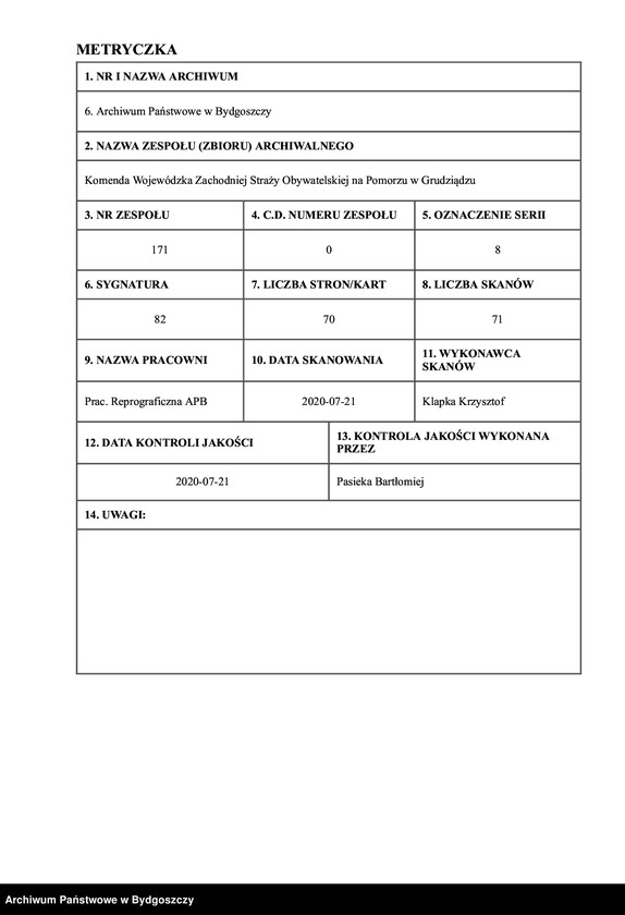 image.from.unit.number "[Raport do Powiatowej Komendy Zachodniej Straży Obywatelskiej w Kościerzynie i rozkazy wydane przez Komendę Powiatową do kompanii i podległych baonów]"