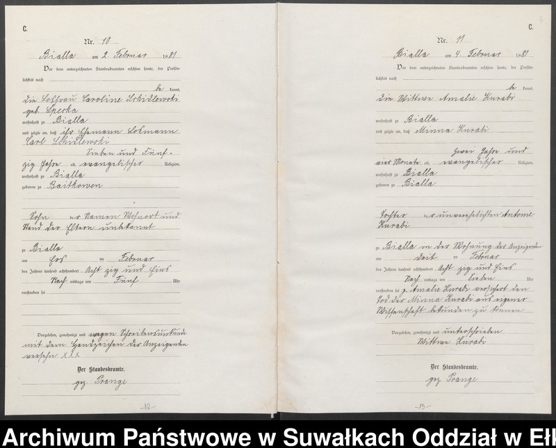 image.from.unit.number "[Sterbe-Haupt-Register des Königlich Preussischen Standes-Amtes Bialla Kreis Johannisburg]"