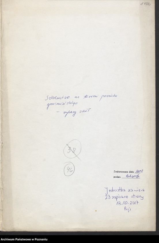 Obraz 20 z jednostki "[Wykaz szkół znajdujących się na terenie II Inspektoratu szkolnego w Gnieźnie]"