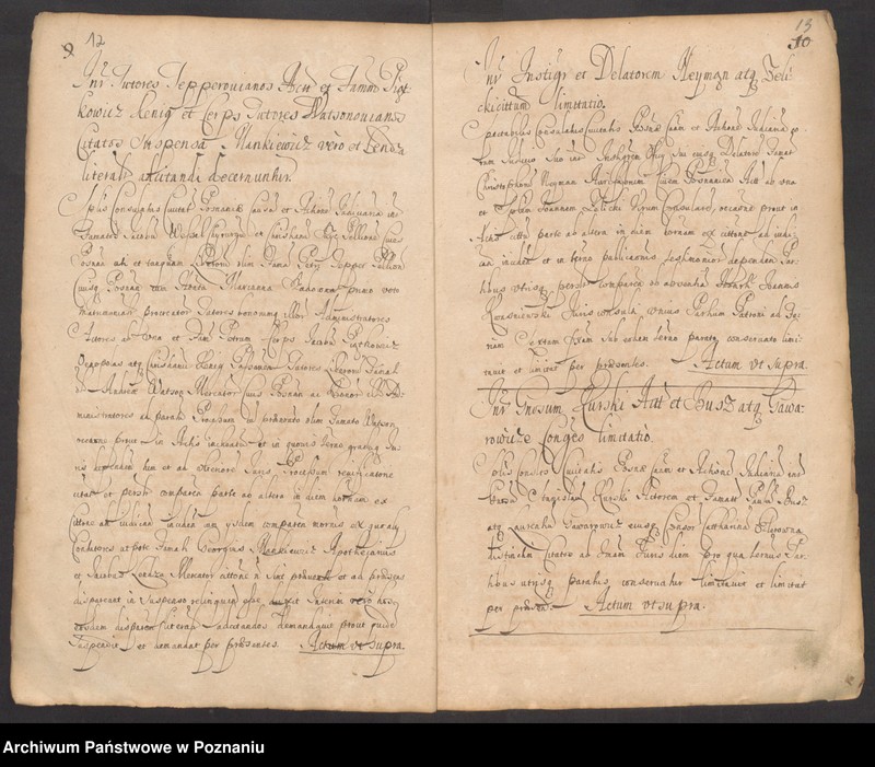 Obraz 11 z jednostki "Protocolon actorum officii consularis Posnaniensis."