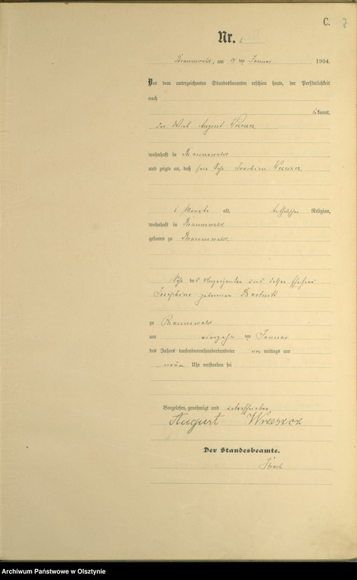 image.from.unit.number "Sterbe-Haupt-Register Nr 1 - 52"