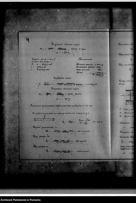 Obraz 8 z jednostki "Obliczenia statystyczne rusztu, słupów, stopy fundamentowej pod turbiną, stropu i dachu w hali turbinowni Cukrowni we Wrześni Spółka Akcyjna"