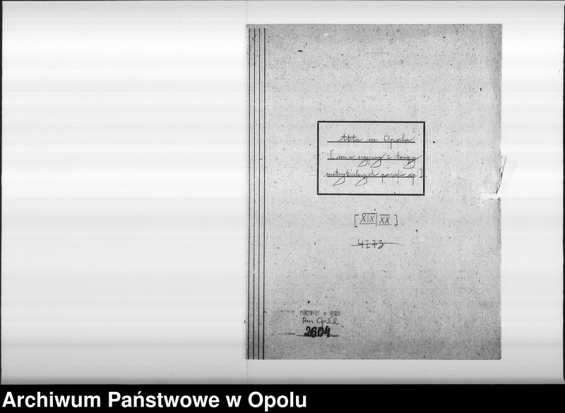 Obraz 4 z jednostki "[Wypisy z ksiąg metrykalnych parafii opolskiej, artykuły prasowe i materiały rękopismienne dotyczące historii Opola, cechów opolskich, polskiej wojny sukcesyjnej z lat 1733-1738]"