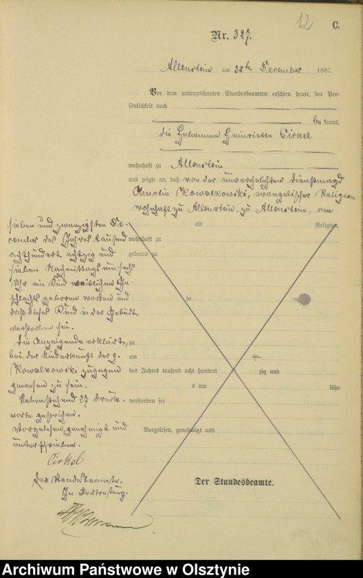 image.from.unit.number "Sterbe-Haupt-Register Tom II,Nr 317 - 332"